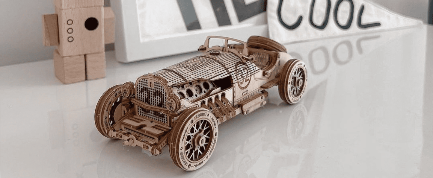 Grand Prix Car 3D Wooden Puzzle
