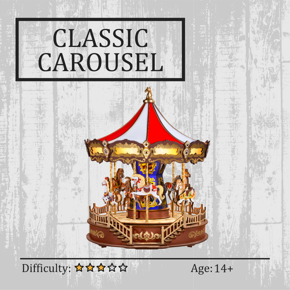 Carousel Academic Model Classic Carousel | Amusement Rides | Mechanical Puzzles | NZ – School ...