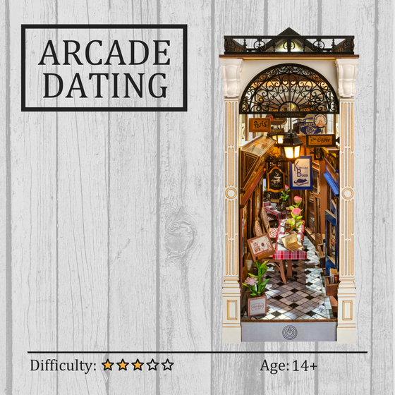 Arcade Dating DIY Book Nook 3D Wooden Puzzle