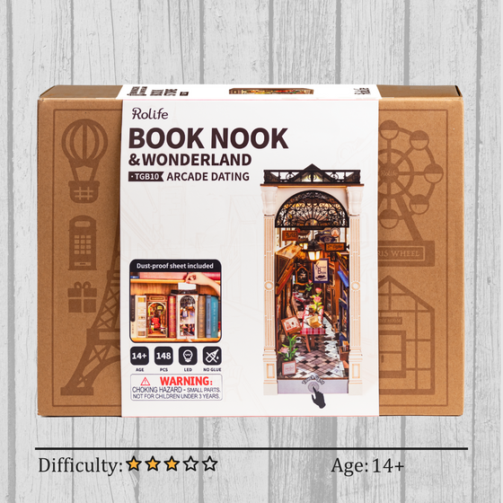 Arcade Dating DIY Book Nook 3D Wooden Puzzle