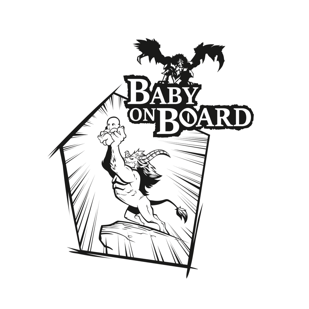 Monster Hunter Baby On Board car sticker