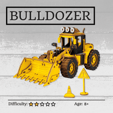  Bulldozer 3D Wooden Puzzle NZ