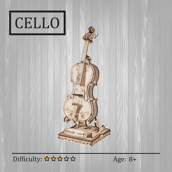Wooden Cello Puzzle NZ
