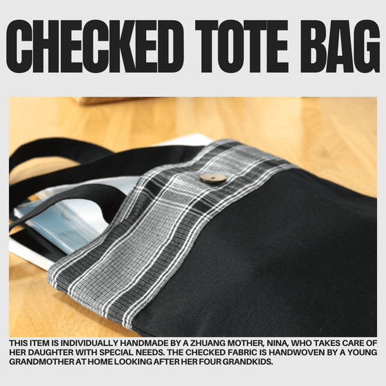 Checked Tote Bag NZ