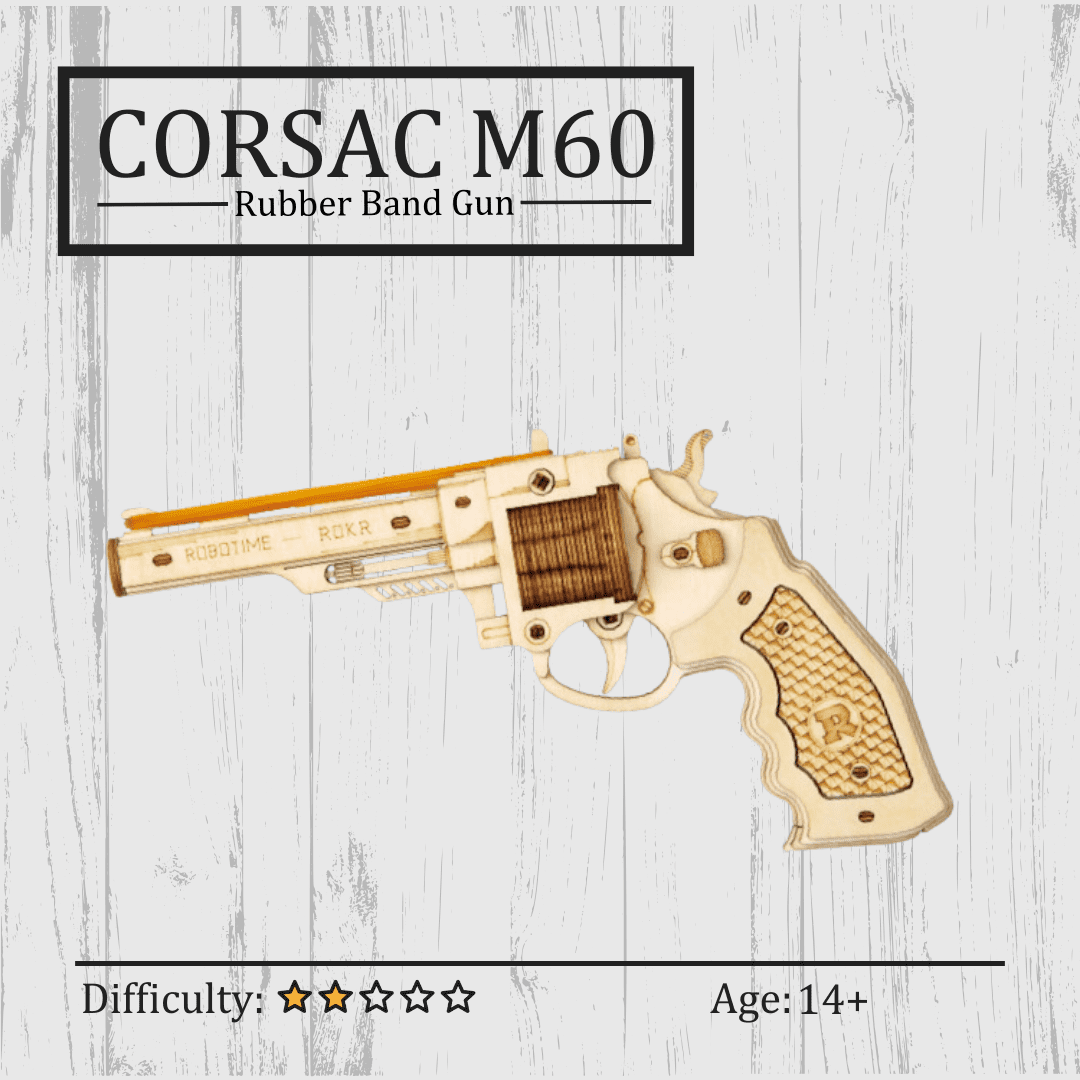 Revolver toy Wooden Puzzle NZ