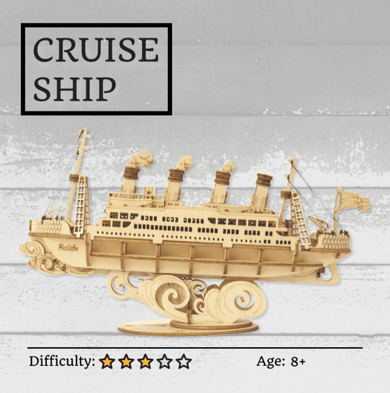 Cruise Ship 3D Wooden Puzzle NZ