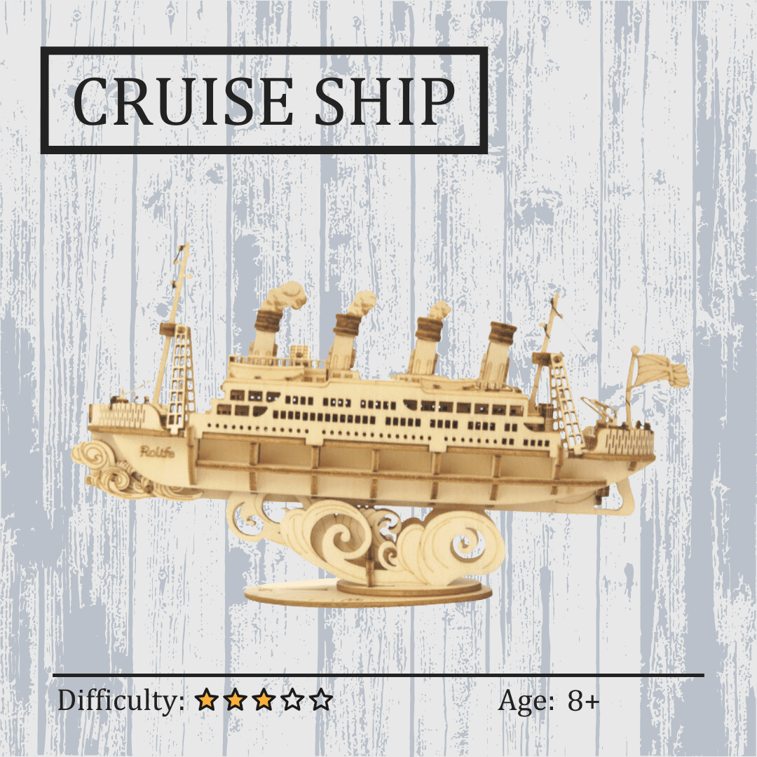 Cruise Ship 3D Wooden Puzzle NZ