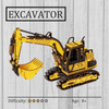 Excavator 3D Wooden Puzzle NZ