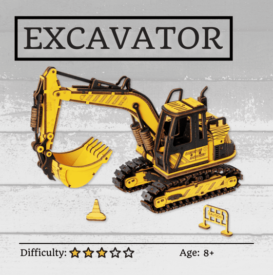Excavator 3D Wooden Puzzle NZ