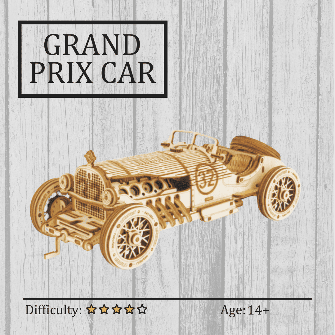  Grand Prix Car 3D Wooden Puzzle NZ