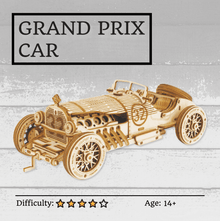  Grand Prix Car 3D Wooden Puzzle NZ