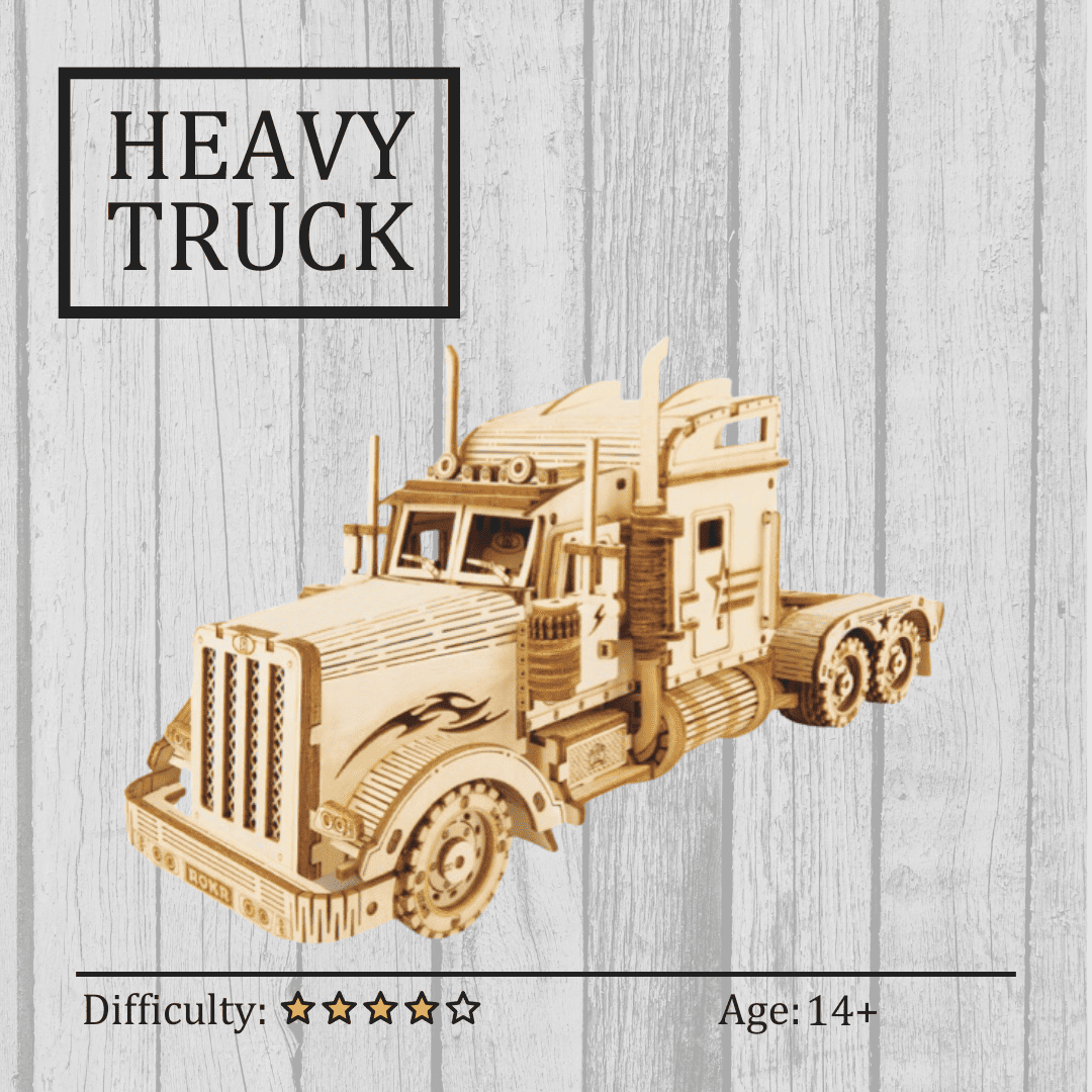Heavy Truck 3D Wooden Puzzle NZ