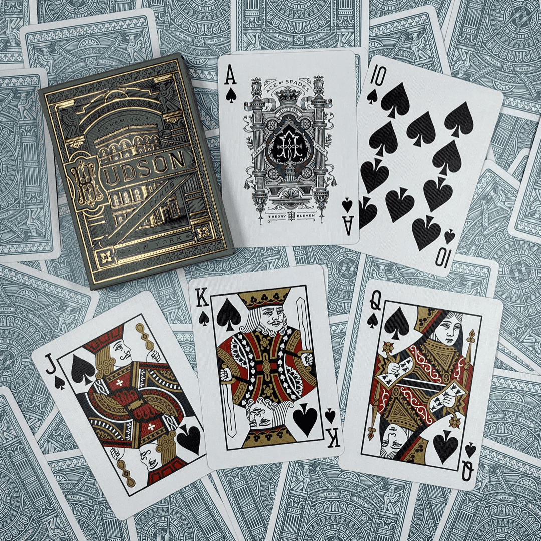 Hudson Playing Cards Ash Green