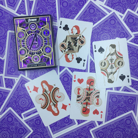 Avengers Playing Cards Purple
