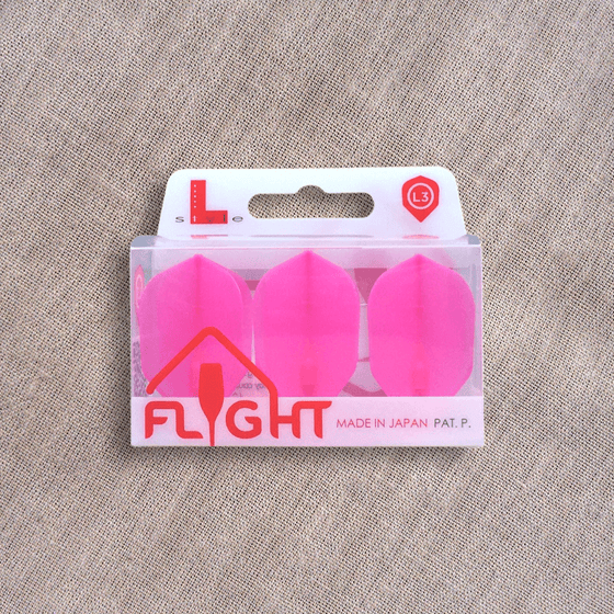 L-Style L-Flight EZ Shape Clear Pink Darts NZ