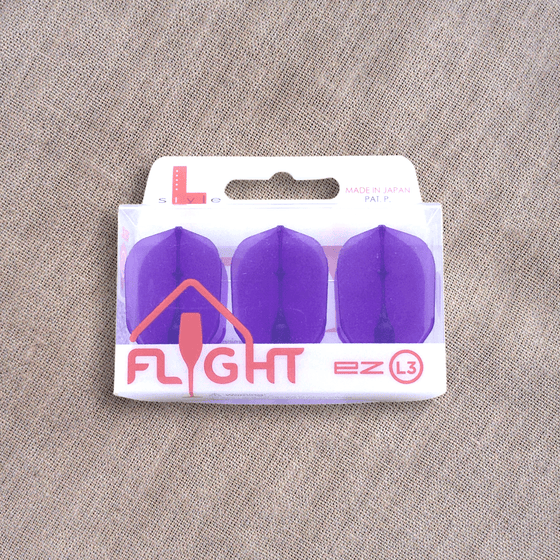 L-Style L-Flight EZ Shape Clear Purple NZ Darts