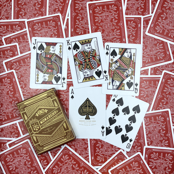 Monarch Playing Cards Red