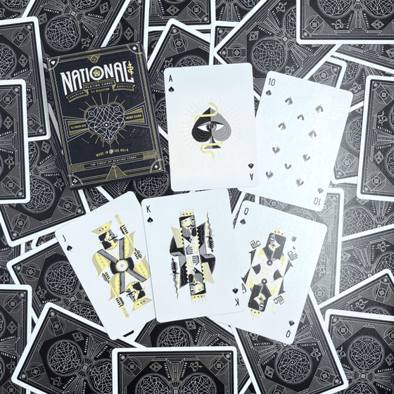 National Playing Cards Black